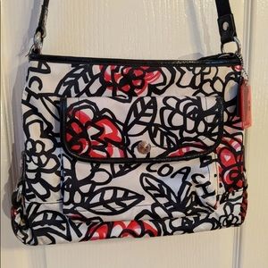 Authentic Coach Floral Daisy Graffiti purse
